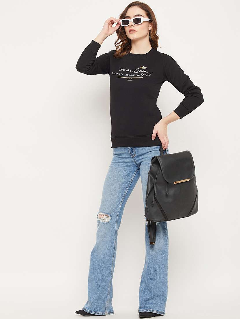 printed cotton blend regular sweatshirt - 19164367 -  Standard Image - 4