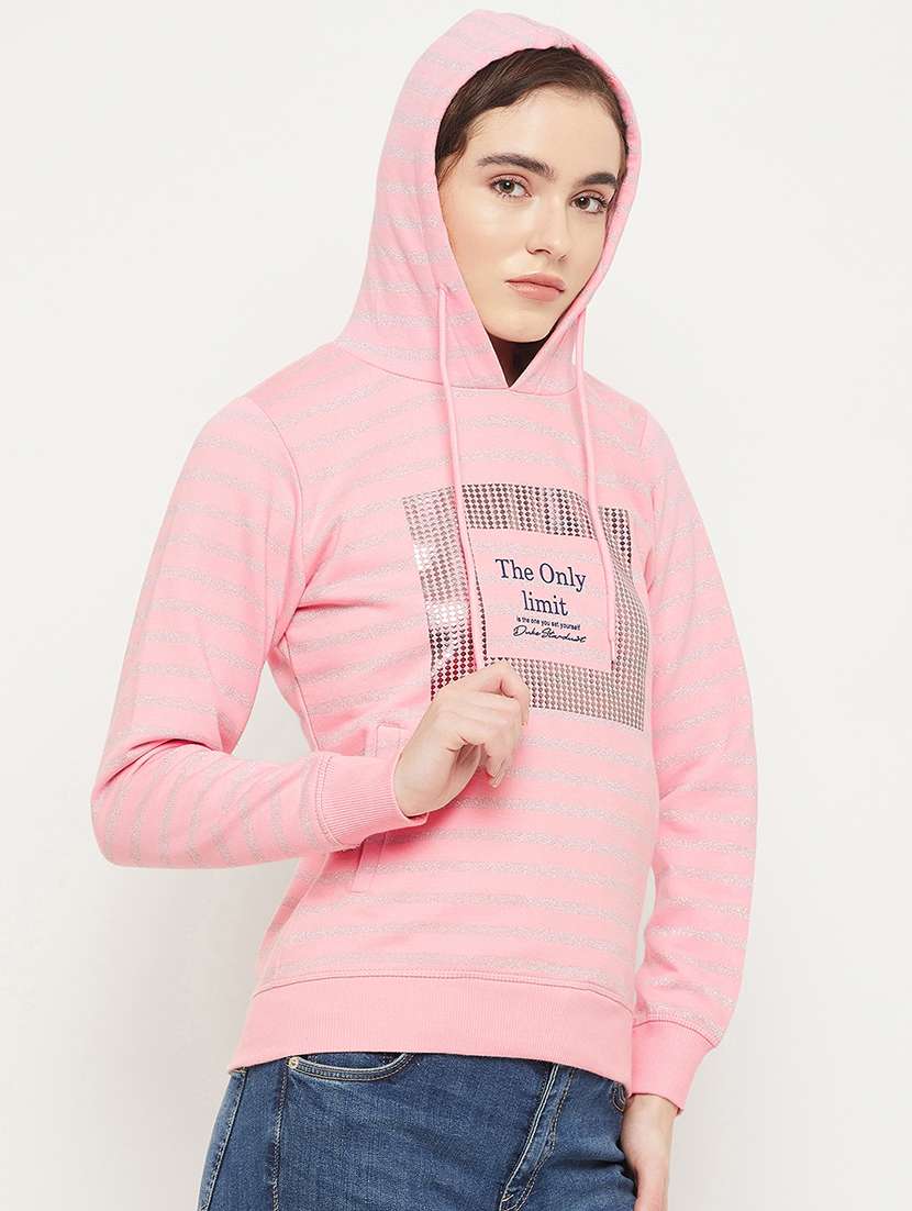 printed cotton blend regular sweatshirt - 19164369 -  Standard Image - 1