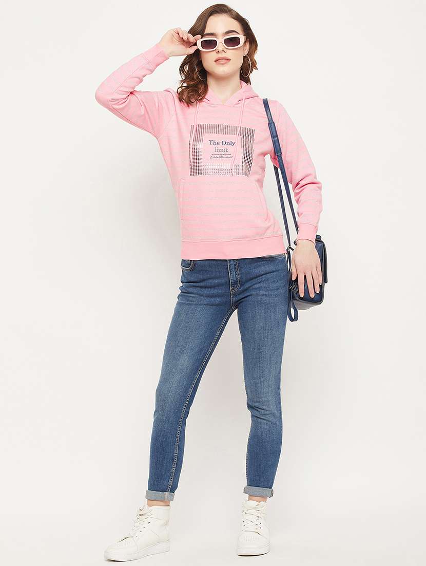 printed cotton blend regular sweatshirt - 19164369 -  Standard Image - 4