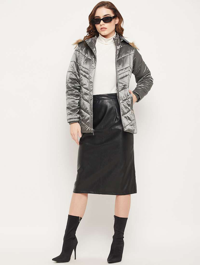 solids bomber/biker jacket - 19164520 -  Standard Image - 4