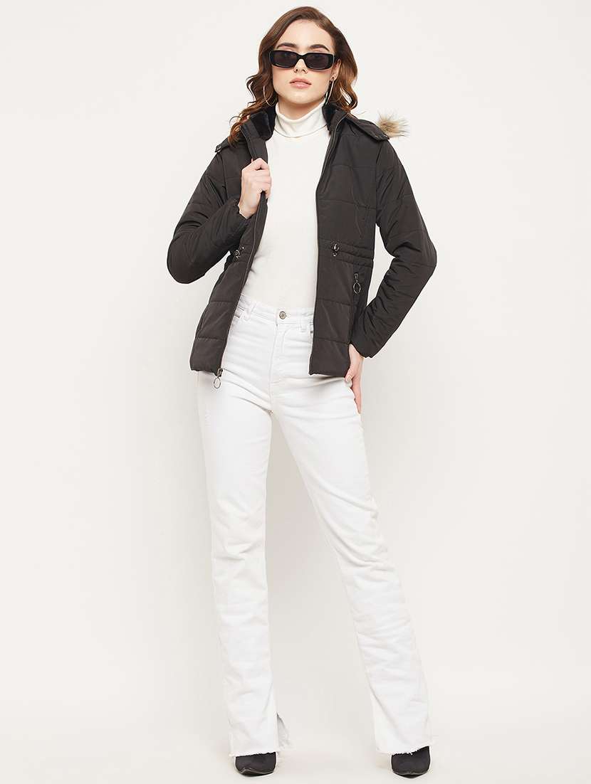 solids bomber/biker jacket - 19164529 -  Standard Image - 4