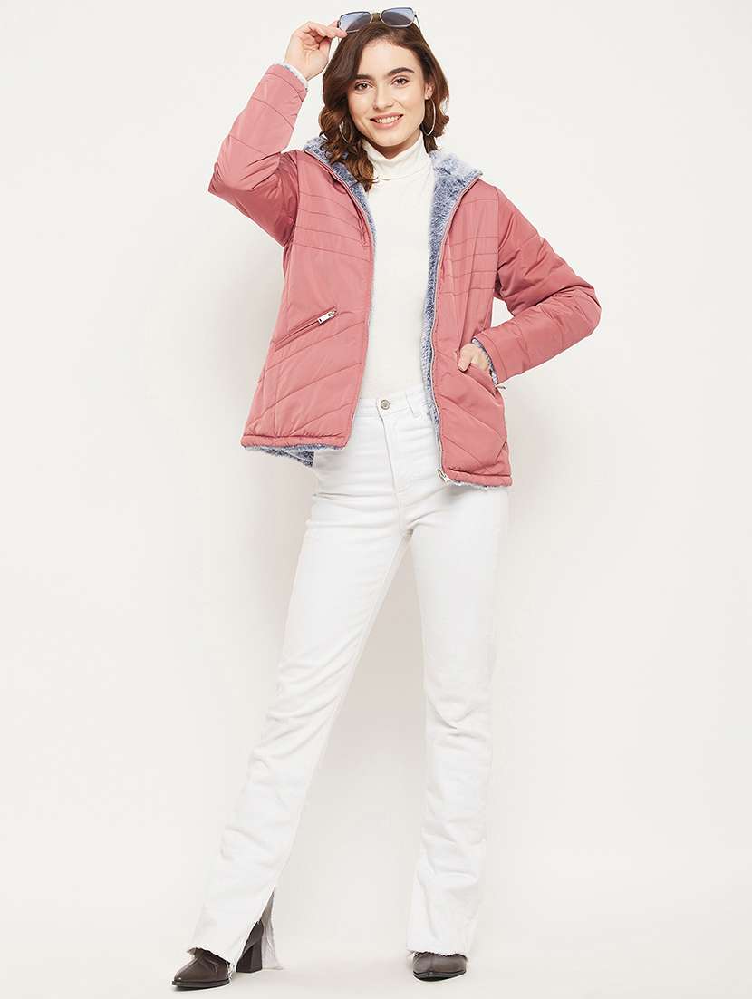 solids bomber/biker jacket - 19164534 -  Standard Image - 4