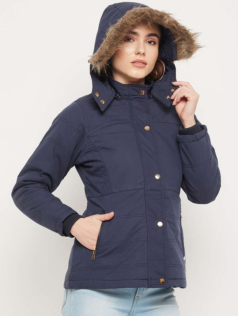 solids quilted & padded jacket - 19164535 -  Standard Image - 1