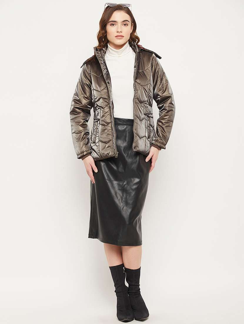 solids bomber/biker jacket - 19164541 -  Standard Image - 4