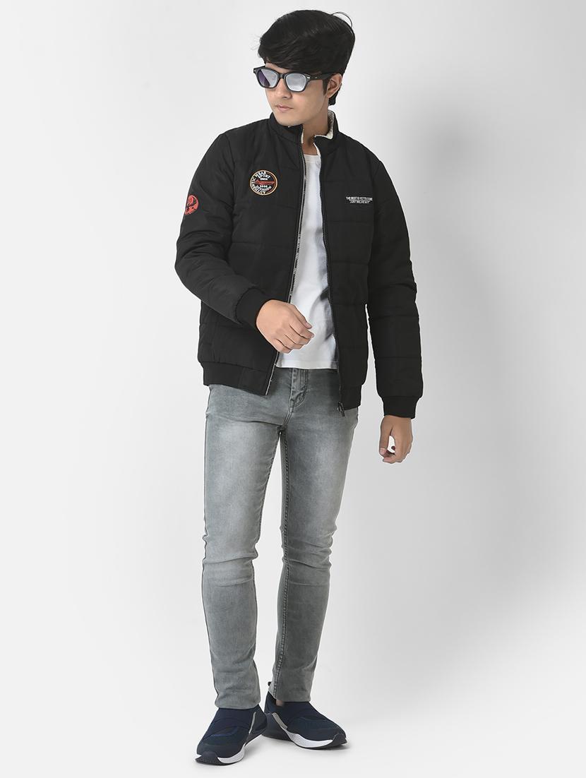 black coloured regular jacket - 19164544 - Standard Image - 4