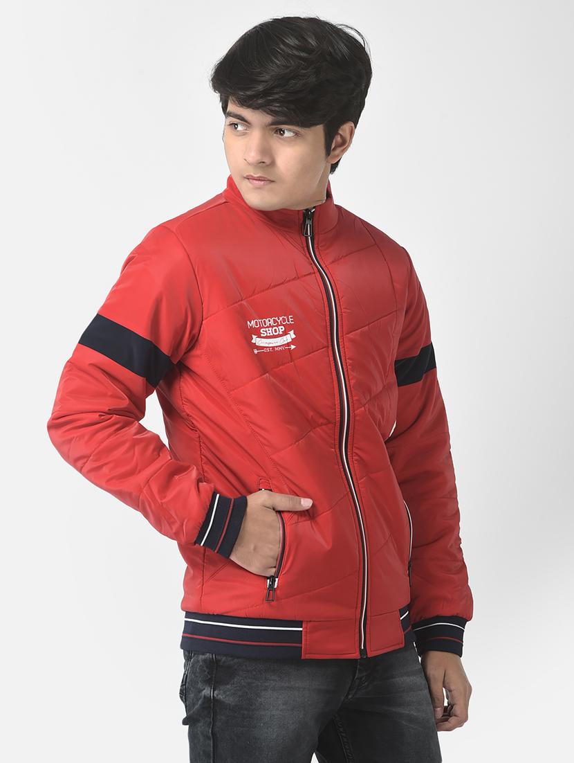 red coloured regular jacket - 19164553 - Standard Image - 1
