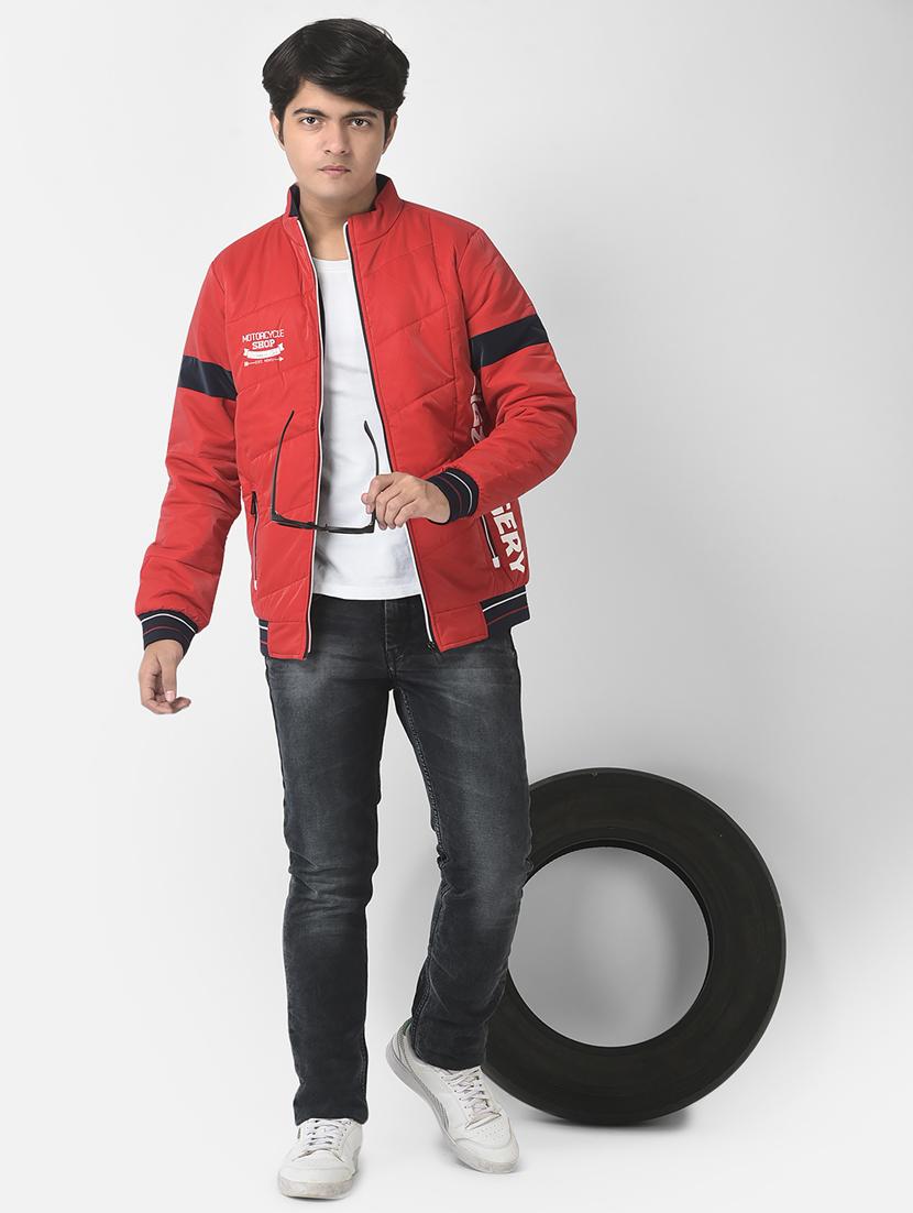 red coloured regular jacket - 19164553 - Standard Image - 4