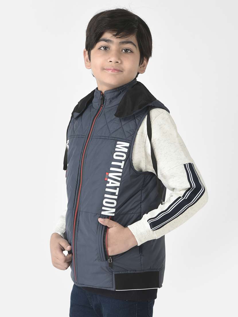 navy blue coloured solid regular jacket - 19164569 -  Standard Image - 1