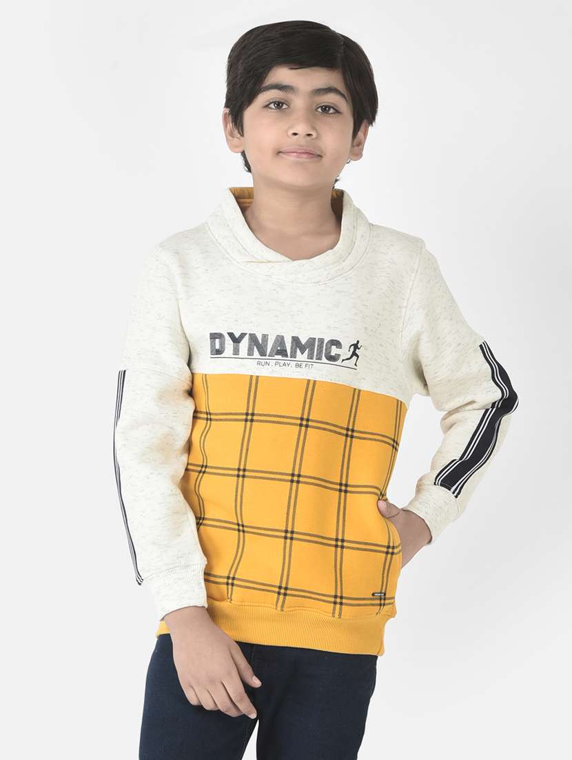 boys color block sweatshirt