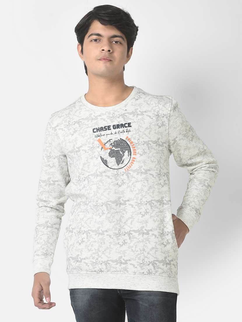 boys printed sweatshirt