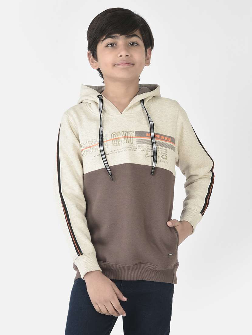 boys color block sweatshirt