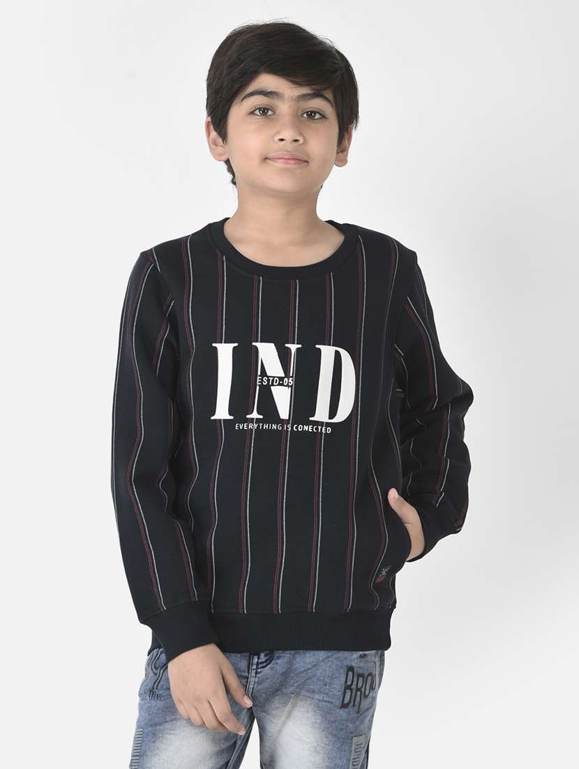 boys stripes sweatshirt