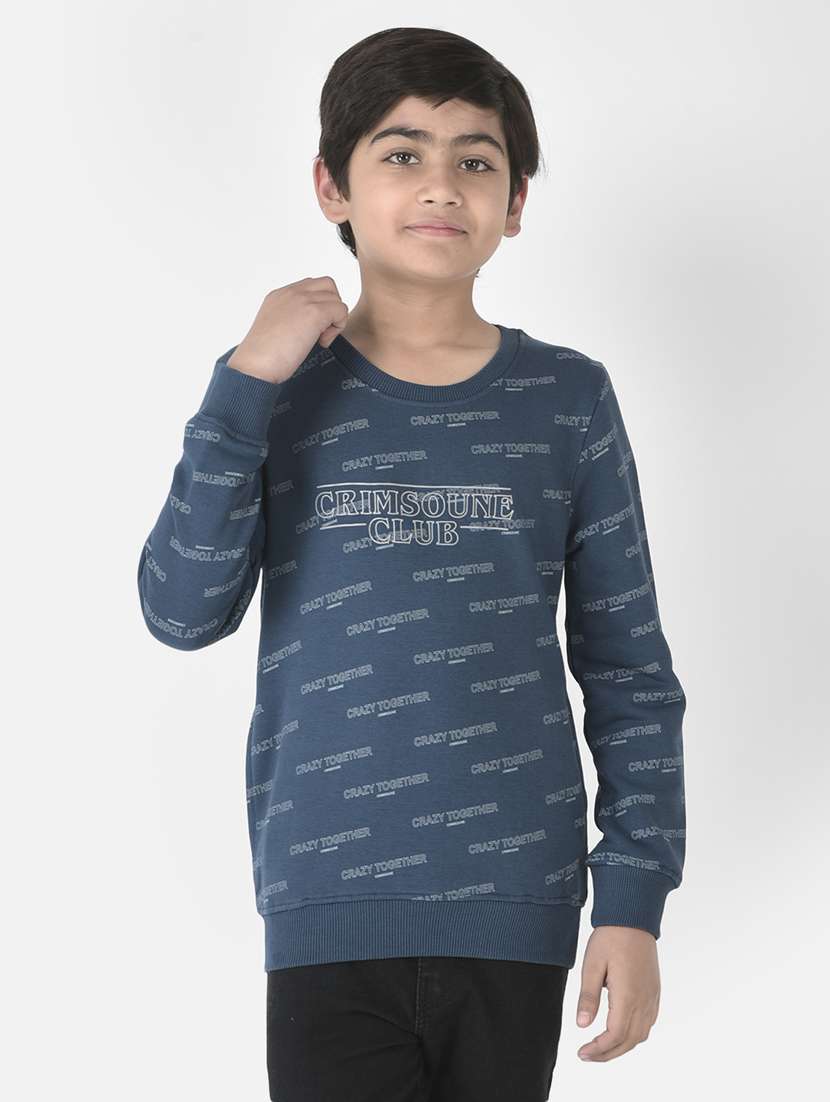 boys typography sweatshirt