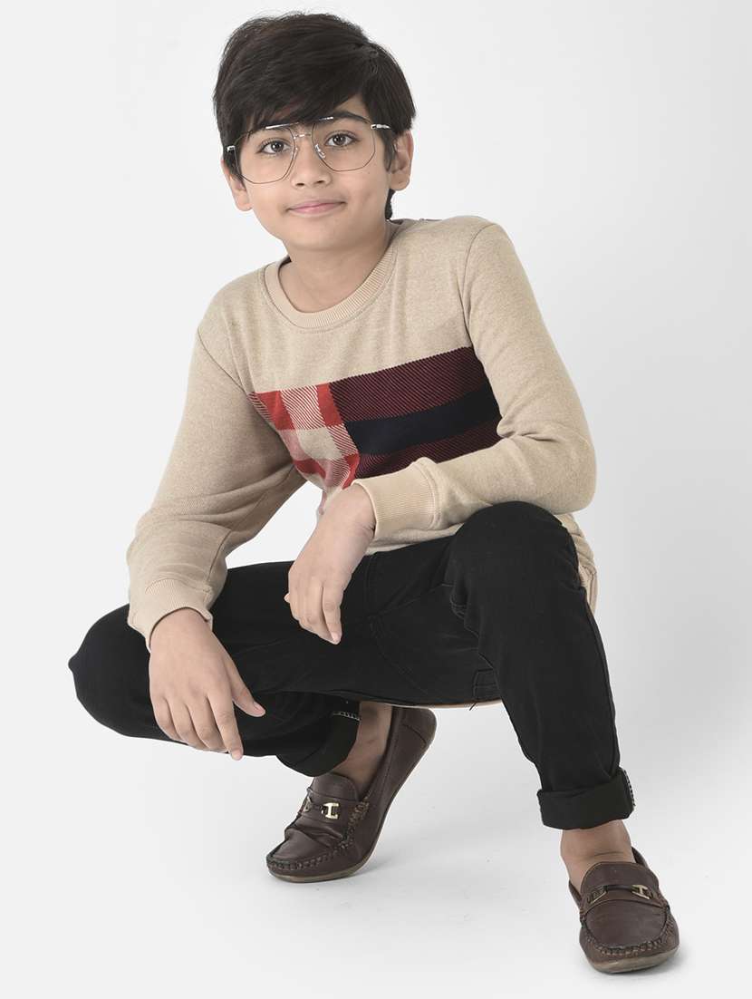 boys checks sweatshirt - 19164653 -  Standard Image - 4