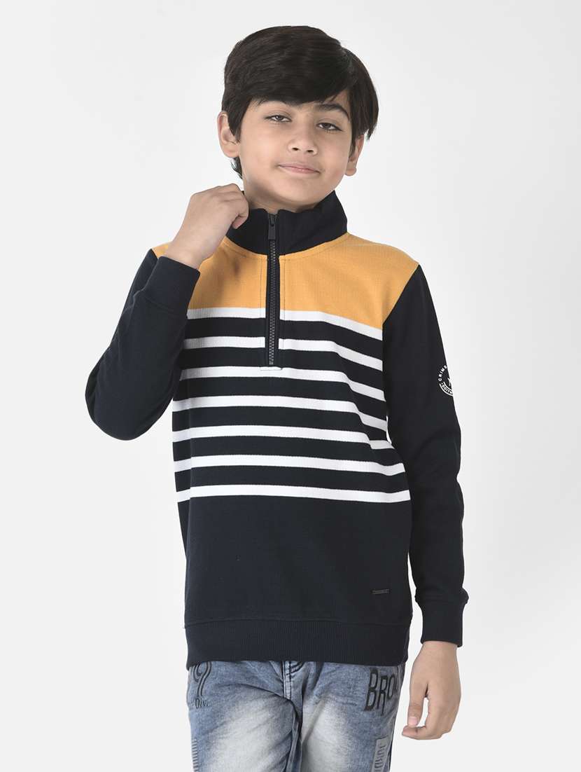 boys color block sweatshirt