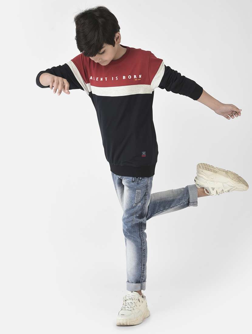 boys color block sweatshirt - 19164668 -  Standard Image - 4