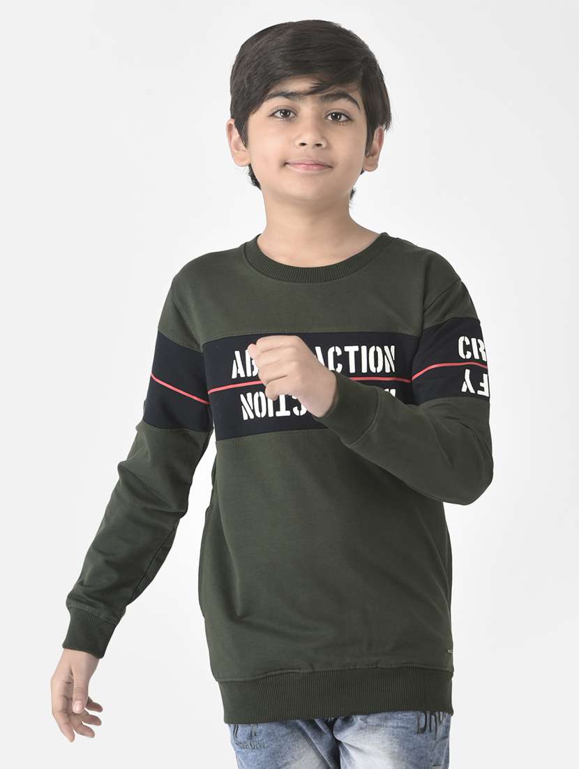 boys typography sweatshirt