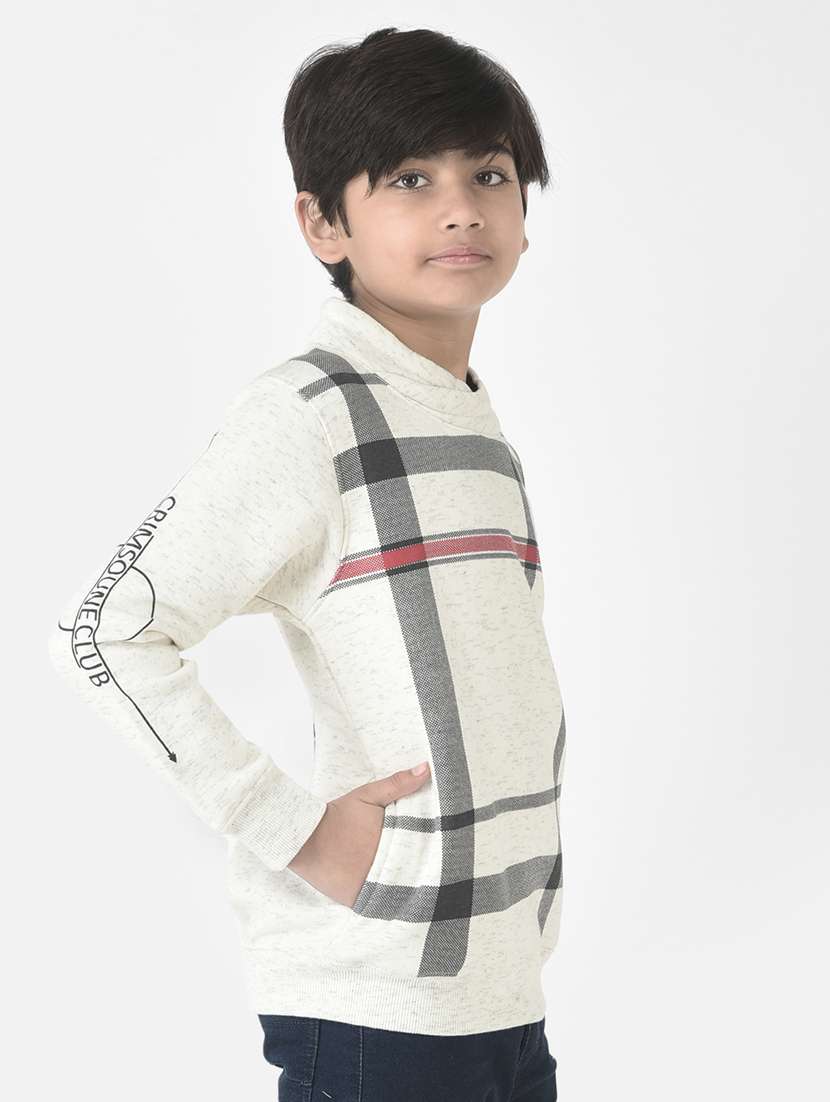 boys checks sweatshirt - 19164679 -  Standard Image - 1
