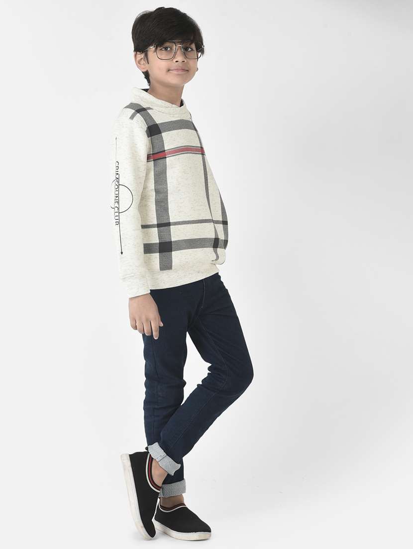 boys checks sweatshirt - 19164679 - Standard Image - 4