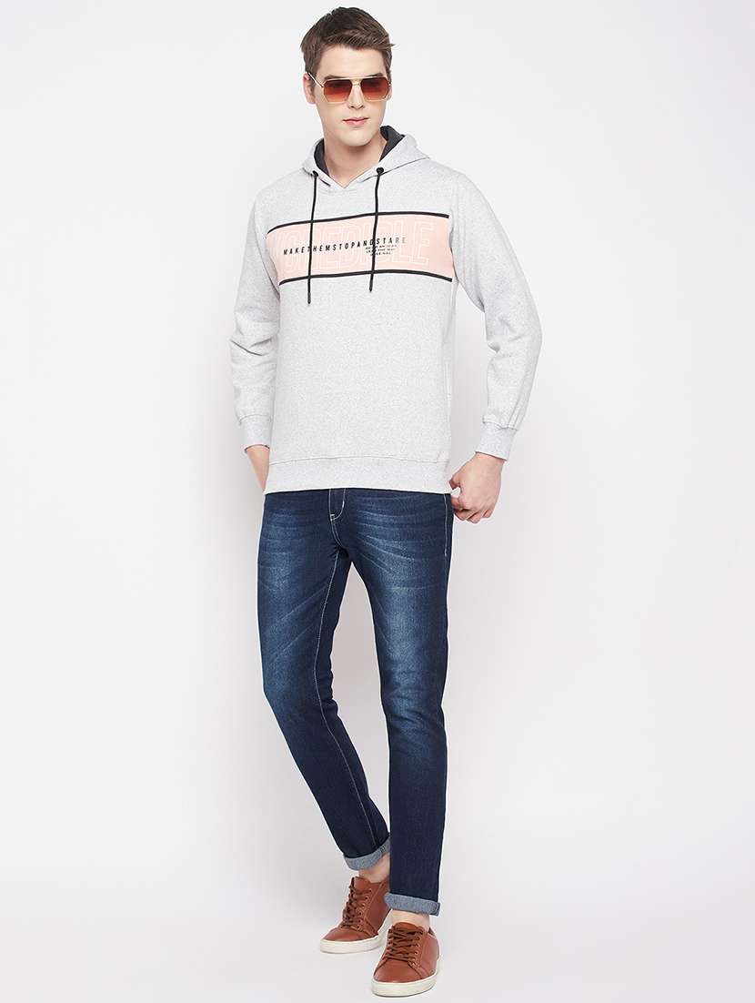  cotton blend chest print sweatshirt - 19164726 -  Standard Image - 4