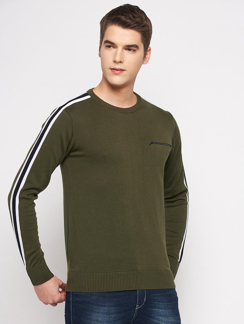 round neck solid pullover - 19164835 -  Standard Image - 1