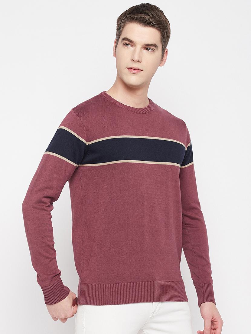 round neck solid pullover - 19164839 - Standard Image - 1