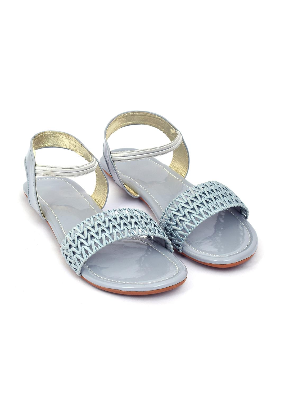 grey slip on flat sandal - 19165858 -  Standard Image - 1