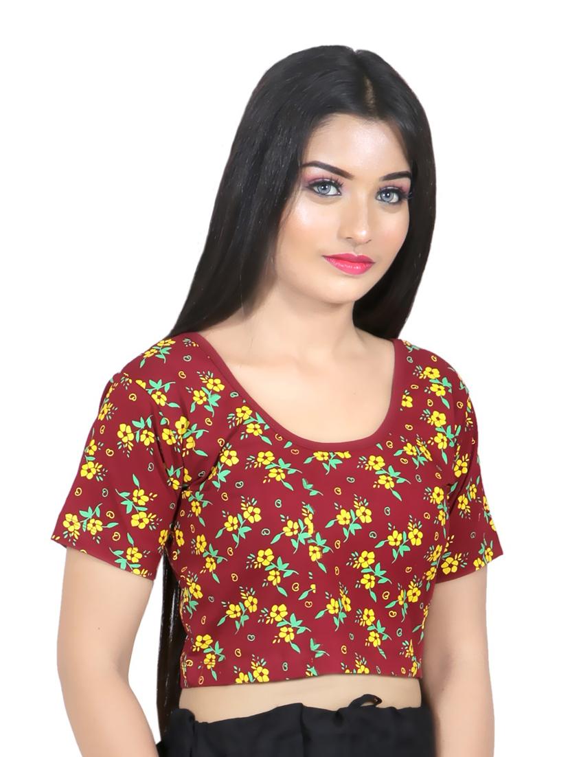 red printed regular blouse - 19165983 - Standard Image - 1