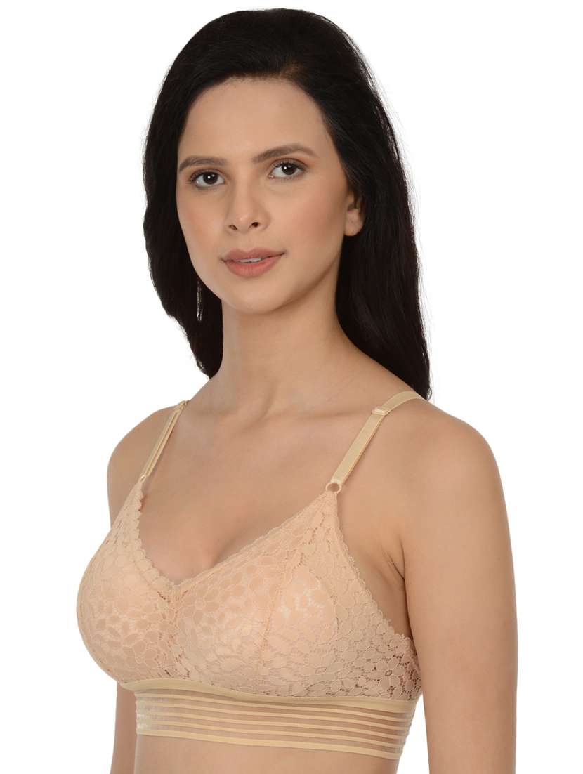 beige cotton blend others bra - 19166343 -  Standard Image - 1