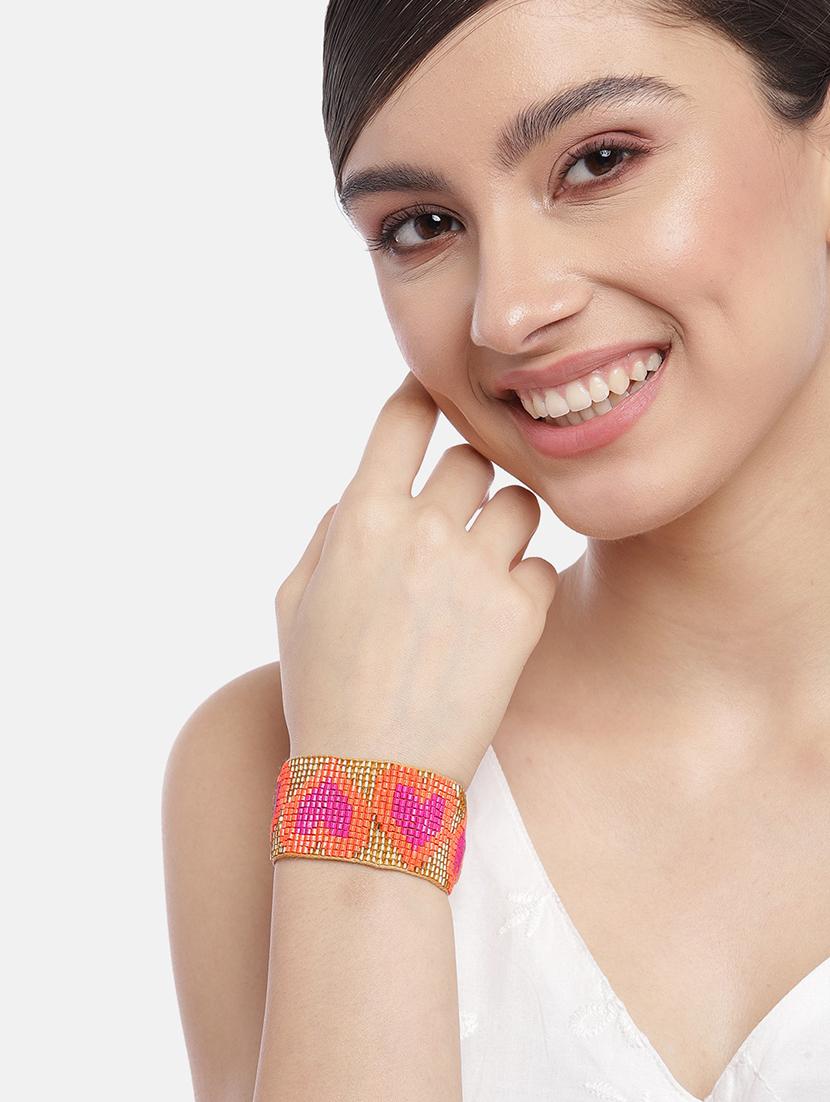 multi colored metal bangle bracelet - 19166902 - Standard Image - 4