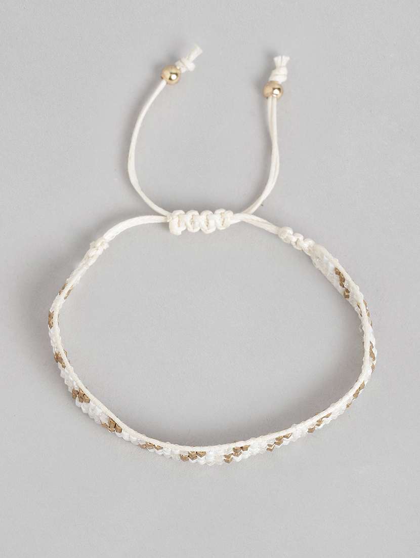 white metal bangle bracelet - 19166907 - Standard Image - 1