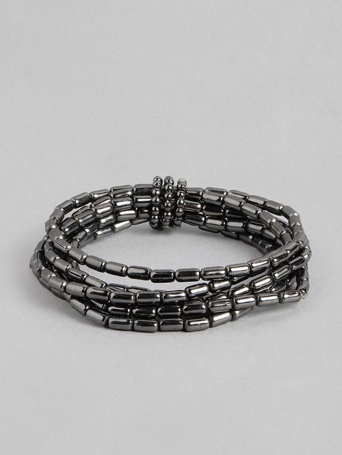 black metal bangle bracelet - 19166911 - Standard Image - 0