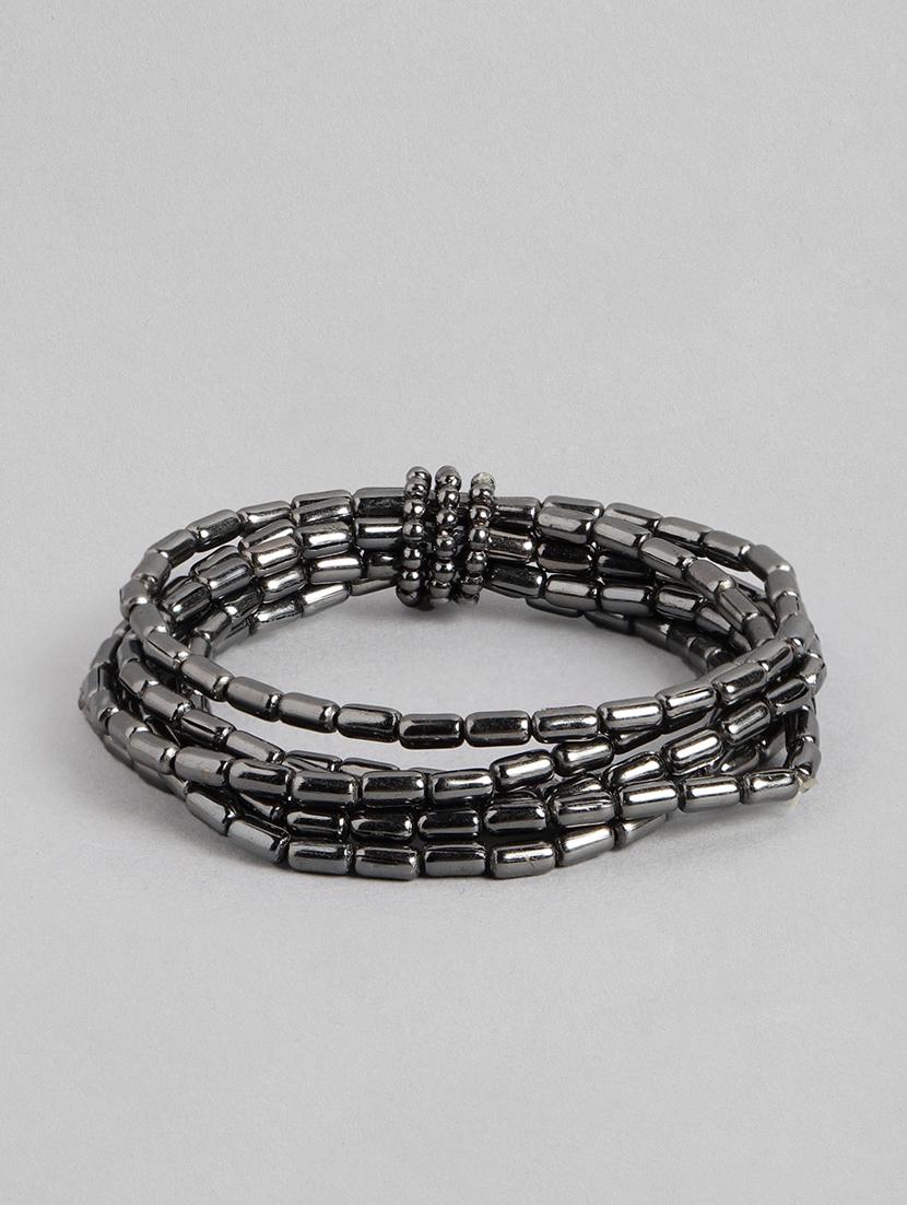 black metal bangle bracelet - 19166911 - Zoom Image - 0