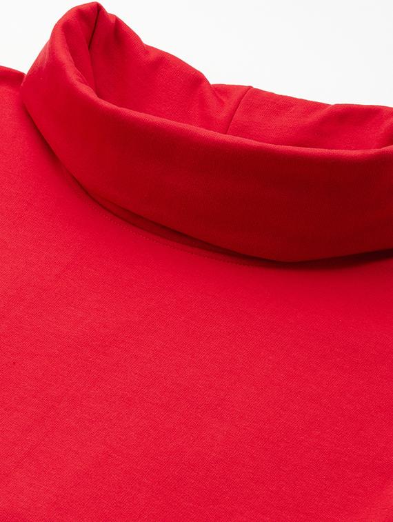 red cotton blend plus sweatshirt - 19167562 - Standard Image - 4