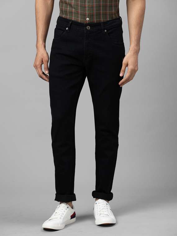 mens slim fit plain jeans