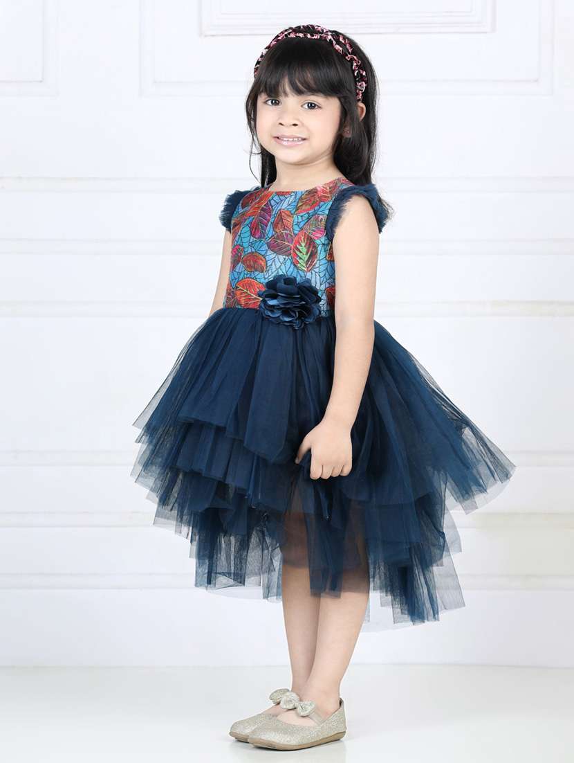 blue net frock - 19169136 - Standard Image - 1