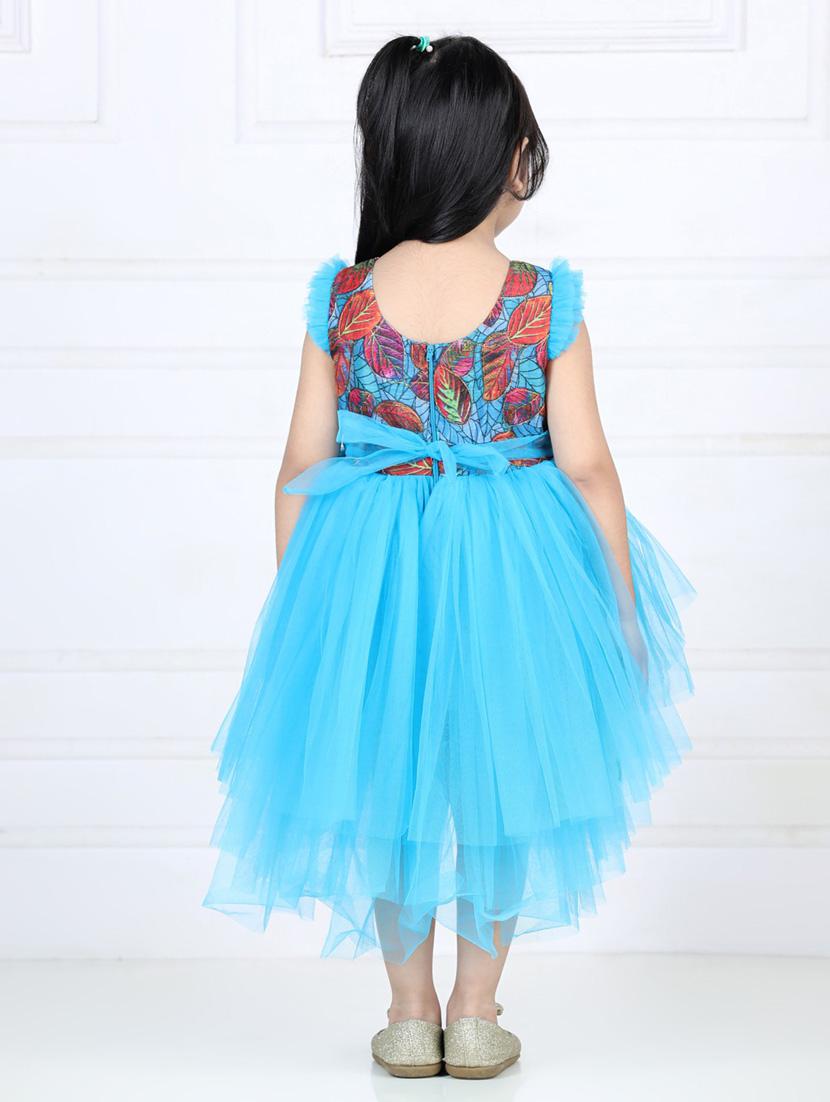 blue net frock - 19169138 - Standard Image - 1