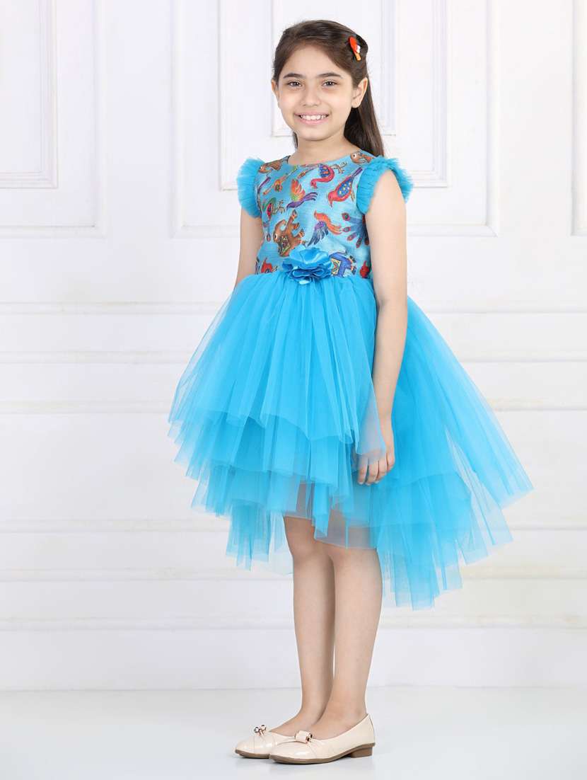 blue net frock - 19169167 - Standard Image - 1