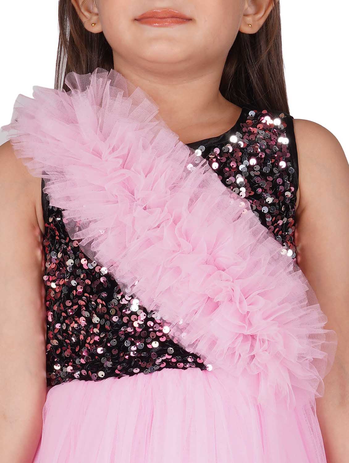 pink net frock - 19169170 - Standard Image - 4