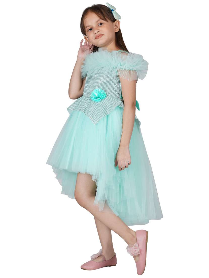 green net frock - 19169173 - Standard Image - 1