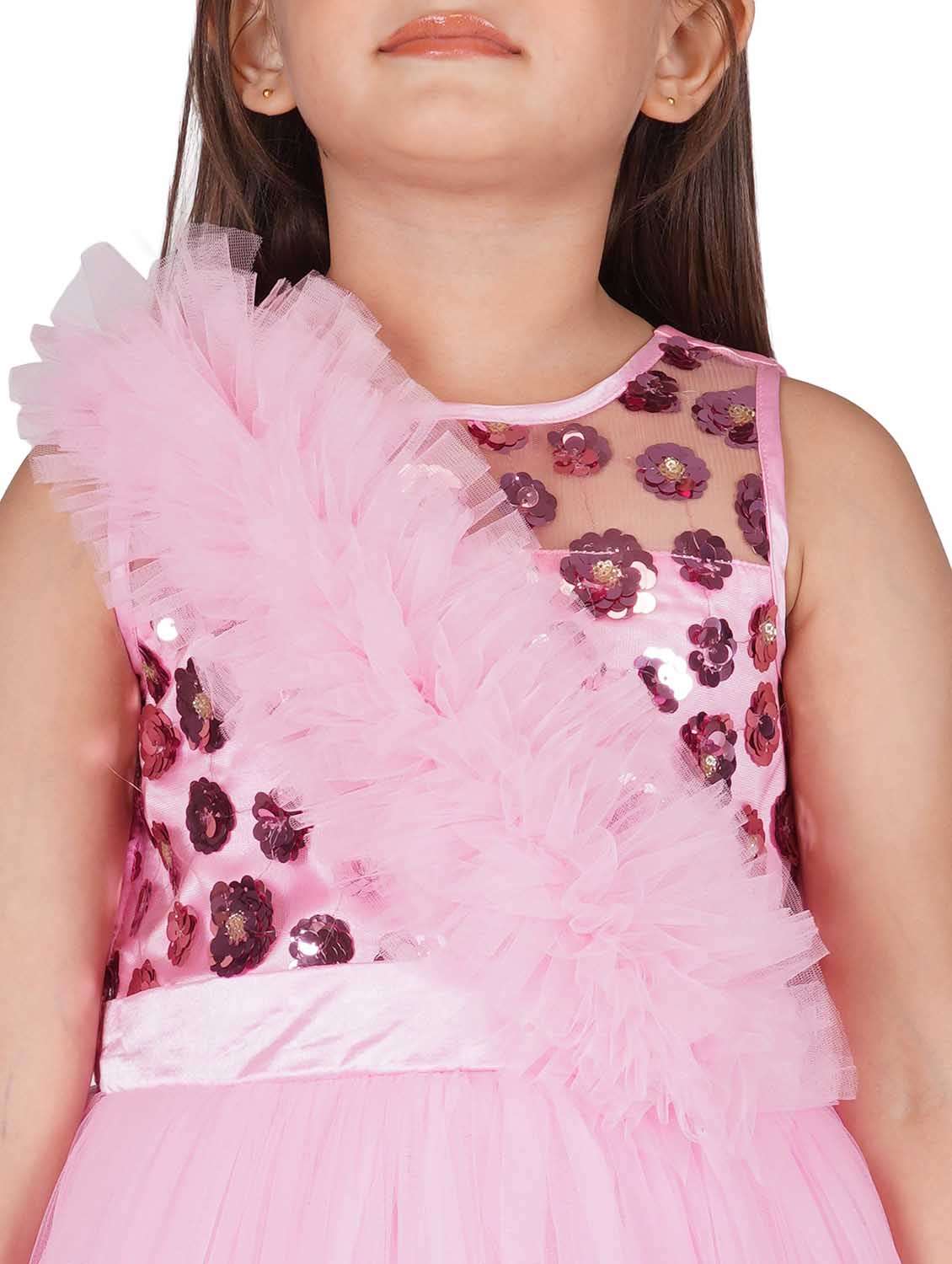 pink net frock - 19169192 -  Standard Image - 4