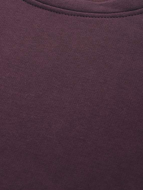 purple cotton blend plus sweatshirt - 19169458 -  Standard Image - 4