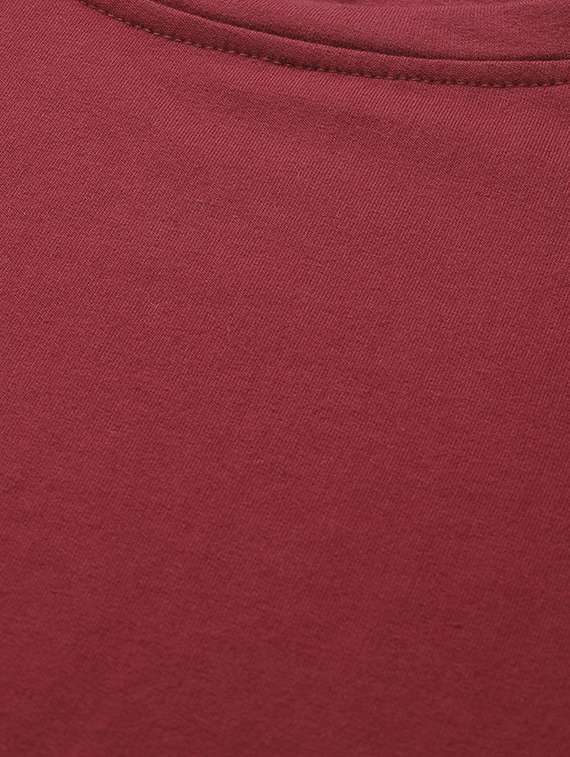 maroon cotton blend plus sweatshirt - 19169460 -  Standard Image - 4