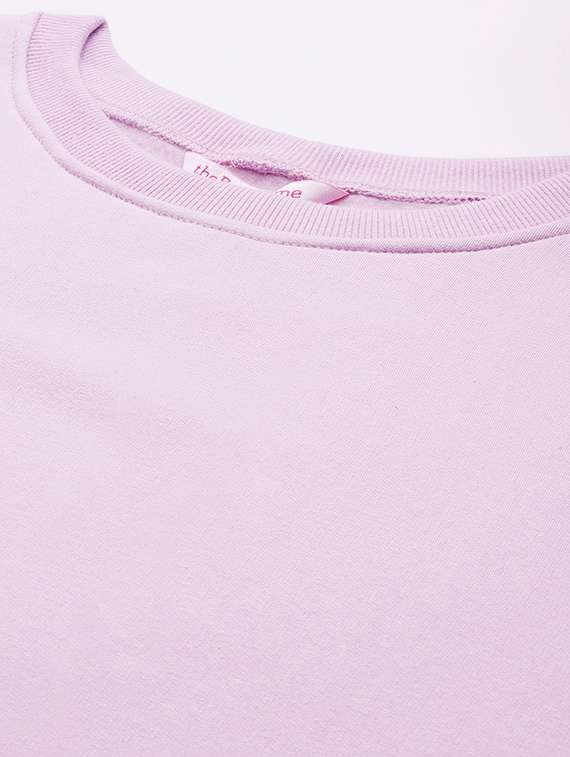 round neck solid plus sweatshirt - 19169465 - Standard Image - 4