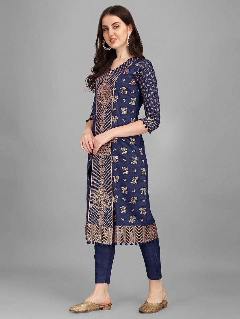 printed kurta pant set - 19169551 -  Standard Image - 1