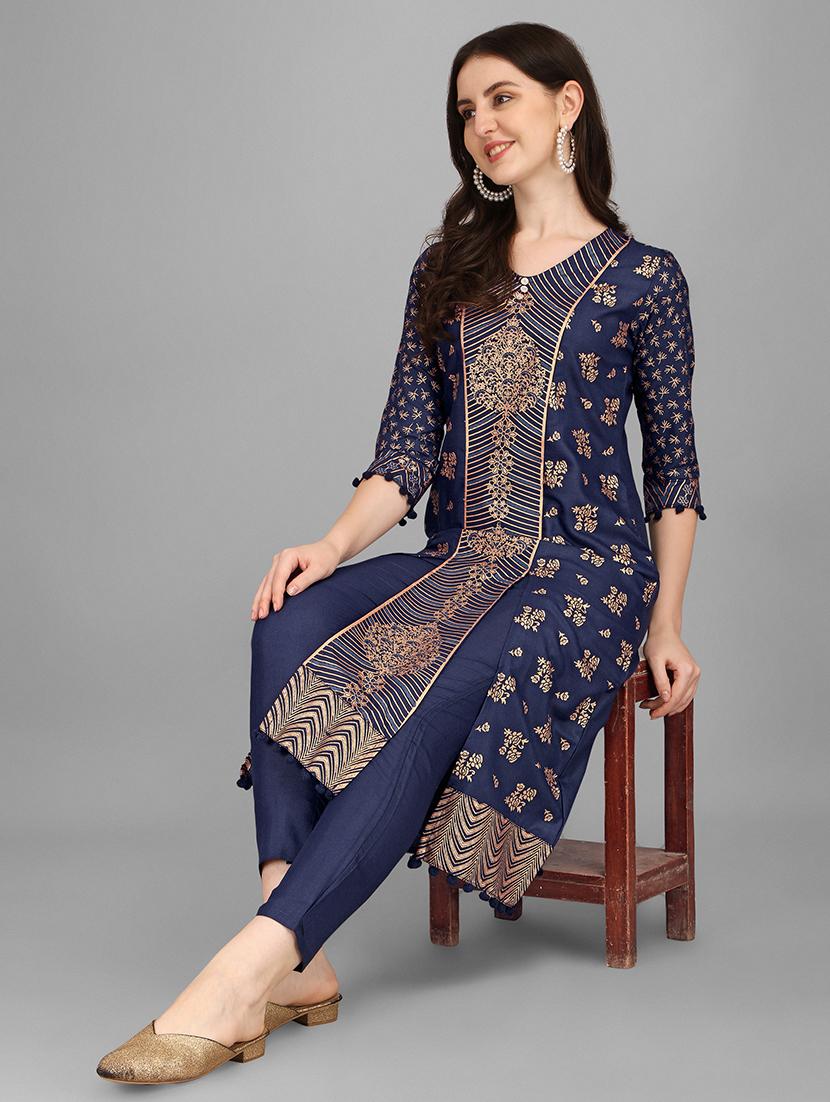printed kurta pant set - 19169551 - Standard Image - 4