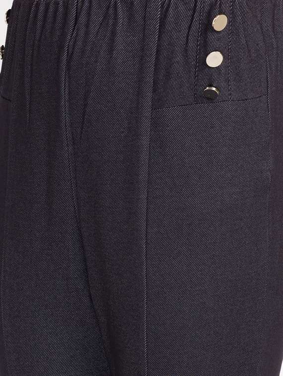 women solid high rise jegging - 19169684 -  Standard Image - 4