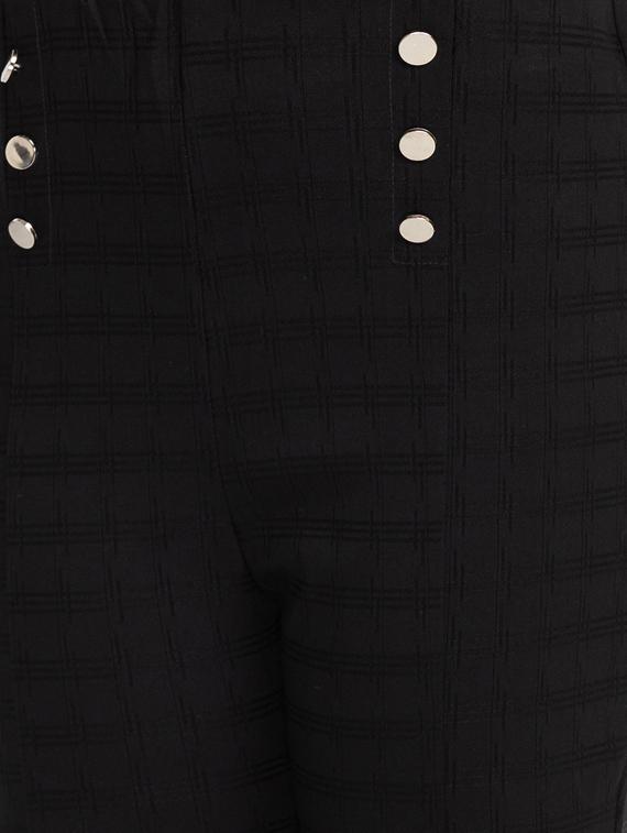 women checkered high rise jegging - 19169685 - Standard Image - 4
