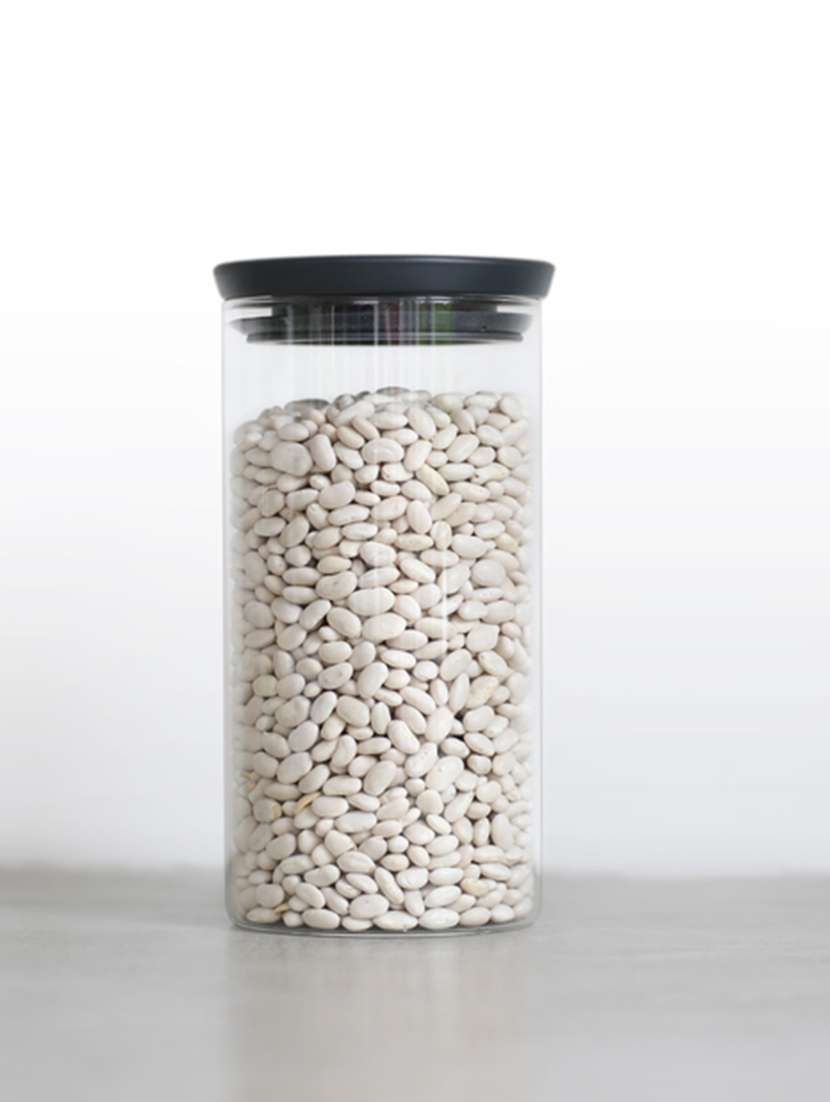brabantia stackable glass jar