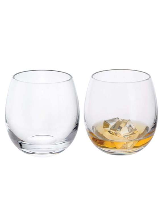 dartington crystal whisky tumbler glass, set of 2